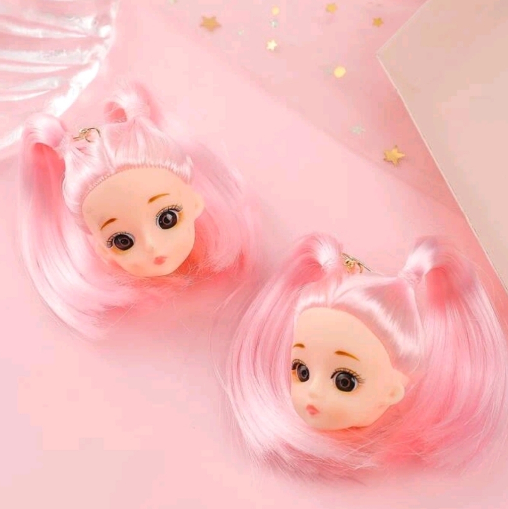 Anime Doll Pigtails Earrings - Picture 1 of 3